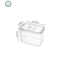 五谷杂粮储物罐收纳盒透明冰箱塑料保鲜盒干货食品储存分格密封罐 封后 小号