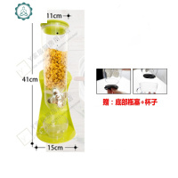 麦片机杂粮密封储物罐厨房干果零食罐收纳罐谷物分配器食品储存桶 封后 B单桶绿色,赠(瓶塞+杯子)
