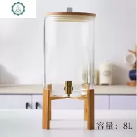 酵素桶孝素桶泡酒玻璃瓶专用酒瓶密封果汁罐酒坛饮料水桶家用发酵 封后 第六代8[冷/热]不锈钢龙头