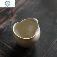 喜悦茶铺 景德镇白瓷公道杯 手工葫芦匀杯 茶海木灰釉分茶器 封后 葫芦茶具