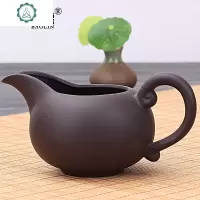 陶瓷公道杯茶漏套装分茶器分茶杯功夫茶具单个公平杯工汝窑功道杯 封后 公道杯-紫砂