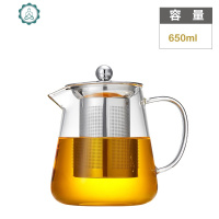 。加厚耐热玻璃茶杯公道杯功夫茶具茶漏大号侧把公分茶器配件套装 封后 650直身壶(加厚)