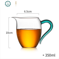 玻璃公道杯加厚带把鹰嘴功夫茶公杯分茶器茶具 封后 蒂蓝-350