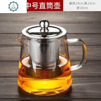 耐热玻璃公杯加厚公道杯玻璃茶具家用茶过滤茶漏套装茶海功夫茶具 封后 550直壶中号