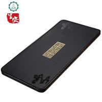 乌金石茶盘天然整块石头石材排水茶海茶台功夫茶具简约家用 封后 雾阁云窗磨砂面:80CM*35CM*3CM