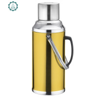 不锈钢外壳热水瓶家用暖壶暖水瓶温水瓶8磅3.2容量茶瓶保温壶 封后 8磅3.2平盖金色含内胆-305