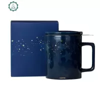 杯子2019圣诞树马克杯子星空北欧ins带盖勺男女生简约 封后