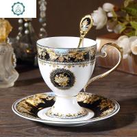 欧式宫廷风骨瓷咖啡杯碟复古下午茶杯花茶杯英式金边陶瓷杯具 封后马克杯