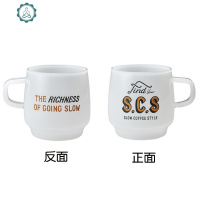  SCS 耐热玻璃马克杯 冲泡咖啡奶茶水杯奶白色340 封后