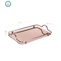 家用日式威士忌酒杯玻璃水杯洋酒杯鸡尾酒杯果汁饮料杯子套装 封后 玫瑰金托盘