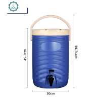 奶茶保温桶商用1318塑料冷热饮凉茶豆浆桶水龙头奶茶店泡茶桶 封后 17蓝色饭盒/提锅