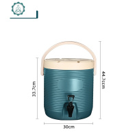 pc塑料热饮保温桶大容量豆浆奶茶桶奶茶店果汁饮料冷饮保冷桶商用 封后 13绿色饭盒/提锅