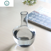 [千睦恩]人工吹制玻璃冷水壶 凉水壶大肚壶 欧式创意果汁壶 封后 烟灰色壶[不含盖子]