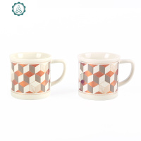 老上海复古陶瓷冷水壶配水杯防爆家用凉水壶大容量可放冰箱 封后 正方肌理(水杯1对)