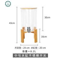 防爆5大容量11夏季高温冷水壶玻璃带水龙头果汁8耐热家用 封后 中号玻璃水罐(不锈钢)8凉水壶