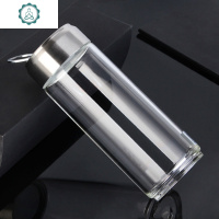 水杯玻璃杯单层便携杯子男士茶杯创意带提环户外车载杯大容量定制 封后 单层易拉提手环450ml