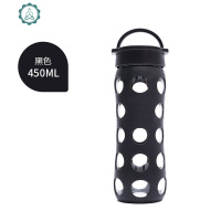 安家孙俪同款水杯简约ins耐热玻璃杯女学生清新便携森系创意可爱杯子 封后 黑色