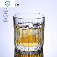 玻璃威士忌杯古典条纹杯烈酒杯圆冰球专用杯奶茶水杯 封后