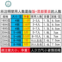 装超大多饭菜盒容量桶保温层手提饭5特大提篮金属便当4饭盒 封后 提醒项-规格大小对比表