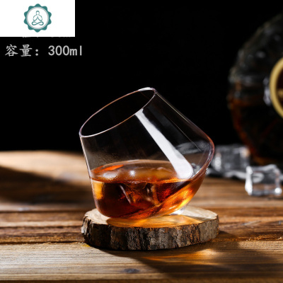 不倒翁威士忌杯手工酒杯玻璃杯酒吧洋酒杯烈酒杯摇摇杯异形杯 封后 不倒翁摇摇杯300