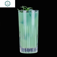 日式条纹威士忌杯洋酒杯专用古典杯烈酒杯圆冰球鸡尾酒杯 封后 柯林杯450