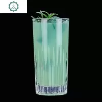 日式条纹威士忌杯洋酒杯专用古典杯烈酒杯圆冰球鸡尾酒杯 封后 柯林杯450
