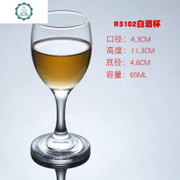 透明玻璃白酒杯家用特小号敬i酒杯六只套装高脚烈酒杯30酒杯子 封后 G2001(65)六只小酒杯