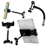 火豹手机夹子多功能直播创意三脚架扩展固定支撑平板支架通用固定 扩展软管手机夹手机支架手机座