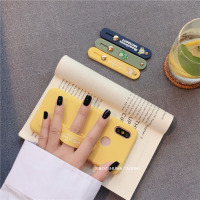 火豹推拉式手机扣指环扣桌面支撑支架懒人看电视指环女男多功能壳卡扣 [小鳄鱼]绿色手机支架手机座