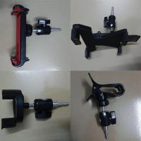 火豹悬臂懒人支架手机配件桌面床头两用平板夹头四扣万向双圆头通用夹 平板夹带万象头手机支架手机座