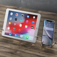 火豹手机支架懒人桌面平板电脑支撑iPad通用看电视放手机的架子支座多功 复古银[钥匙挂饰/磁吸收纳/桌面手机座