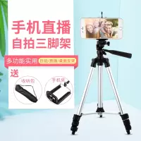 火豹主播手机直播支架多功能补光灯手机架手机拍摄相机自拍三脚架支架稳定器单反便携直播设备全套手机 2.1米-黑色+手机座