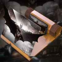 火豹3d投影手机屏幕高清放大器镜手一体机32寸智能手机14寸看电视 叠磁放大器+可插卡蓝牙音响+遥手机支架手机座