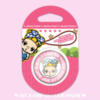 火豹原创气囊支架可爱随手拍摄粘贴式创意通用手机支架懒人 圣诞巧克力(黑色支架)手机支架手机座