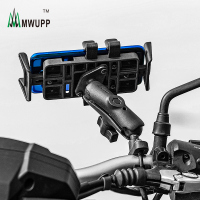 火豹摩托车手机导航支架电动车自行车车载配件支架骑行装备 歪嘴X型支架大后视镜款+充电器手机支架手机座