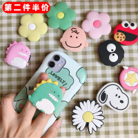 火豹卡通折叠手机支架多功能ipad平板电脑创意个性简约懒人支架通用男女粘贴式硅胶恐龙小清新手机壳指环扣伸缩潮 史手机座