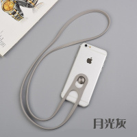 火豹香港手机挂绳挂脖华为苹果通用男女个性创意吊绳防丢硅胶链 黑色(一绳2扣)HP201906140001手机挂饰