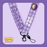 火豹原创紫色奶茶少女苹果手机挂饰饰品挂脖可爱挂绳钥匙扣通用 宇宙星球长挂绳