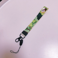 火豹|野营系列|原创手机挂绳可爱吊绳链子挂脖长短款ins腕带 红色博美短款腕带手机挂饰