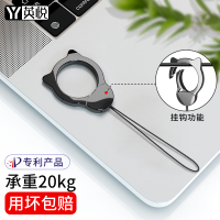 火豹手机挂绳女挂脖绳吊绳钥匙链环扣圈宽男指环扣8苹果11壳X挂饰挂件 挂脖绳[经典黑]不能直接挂手机材质★承重达手机挂饰