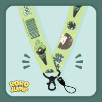 火豹原创抹茶冰淇淋苹果手机挂饰饰品挂脖可爱挂绳钥匙扣通用女 紫色奶茶少女短挂绳