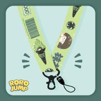 火豹原创抹茶冰淇淋苹果手机挂饰饰品挂脖可爱挂绳钥匙扣通用女 紫色奶茶少女长挂绳