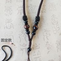 火豹手工编制手机挂绳女吊绳挂脖子长男款链条手机壳挂绳网红挂饰配件 默认发深咖绳需要黑绳联系客服更改手机挂饰
