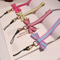 火豹手机挂绳挂脖女款宽挂饰吊坠苹果oppo华为vivo手机壳带子手链防丢工牌钥匙u盘手腕吊绳可拆卸 长款[肉粉色手机挂饰