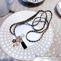 火豹手机挂绳指环链条挂绳网红女挂脖绳斜挎吊绳短款手腕钥匙挂件韩国 黑色挂脖挂绳[韩国一周发货]预订拍这个选项手机挂饰