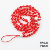 火豹手机挂绳水晶挂脖绳手机吊绳水晶挂链挂饰防丢胸牌校卡挂脖绳时尚 水晶-长款[亮片紫]手机挂饰