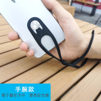 火豹手机挂绳玻璃壳手绳挂手硅胶链粘贴式手腕绳短款无孔通用华为苹果男防丢吊绳个性创意 长款挂脖灰色(看说明书使用,手机挂饰