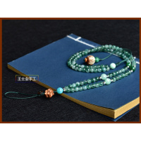 火豹玉石2合一可拆卸手机挂绳链子挂脖女款个性创意长吊绳水晶珠链 可拆卸全玉石珠链挂脖手机挂饰