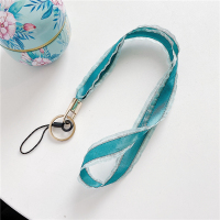 火豹花边手机挂绳挂脖手绳挂饰绳子钥匙扣挂件防摔配件个性创意ins风女软潮日韩国超薄百搭夏日款 花边挂绳-棕色手机挂饰