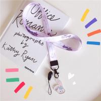 火豹iPhone夏季清新卡通oppo挂绳苹果X手机挂脖长绳vivo手绳8手机链女 蓝绳小飞象/挂脖绳